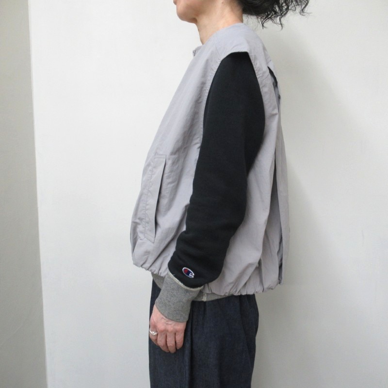 mao made ナイロンZIPアップベスト /GY81